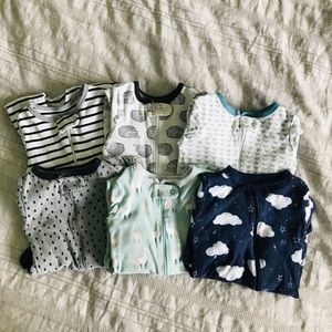 Baby boy footie PJ bundle